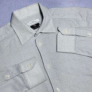 Versace Collection City Geometric Stripe Medusa‎ Button Up Shirt Men's 39 15.5